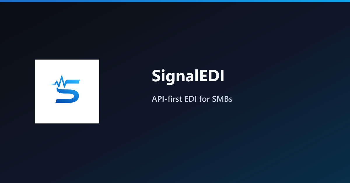 SignalEDI screenshot